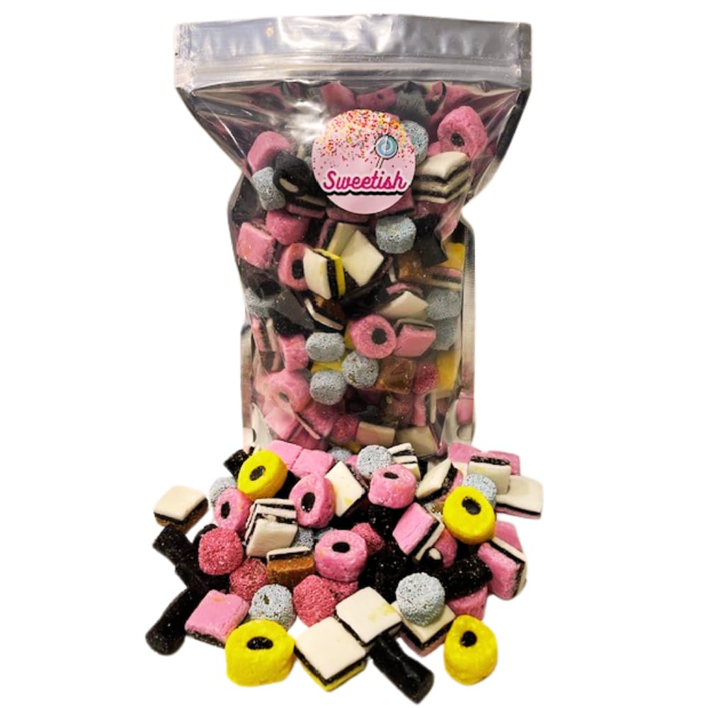 Liquorice Allsorts 1kg Sharing Pouch Perfect For Presents & Parties By Sweetish