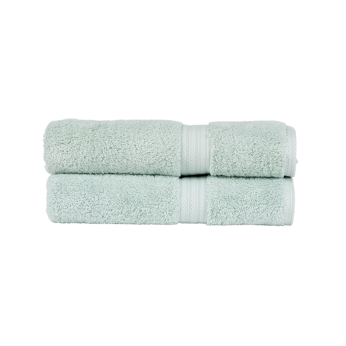 Christy Renaissance 2 Bath Towels Set | Eggshell | 100% Egyptian Cotton Pile | Luxuriously Soft and Super Absorbent | 675 GSM