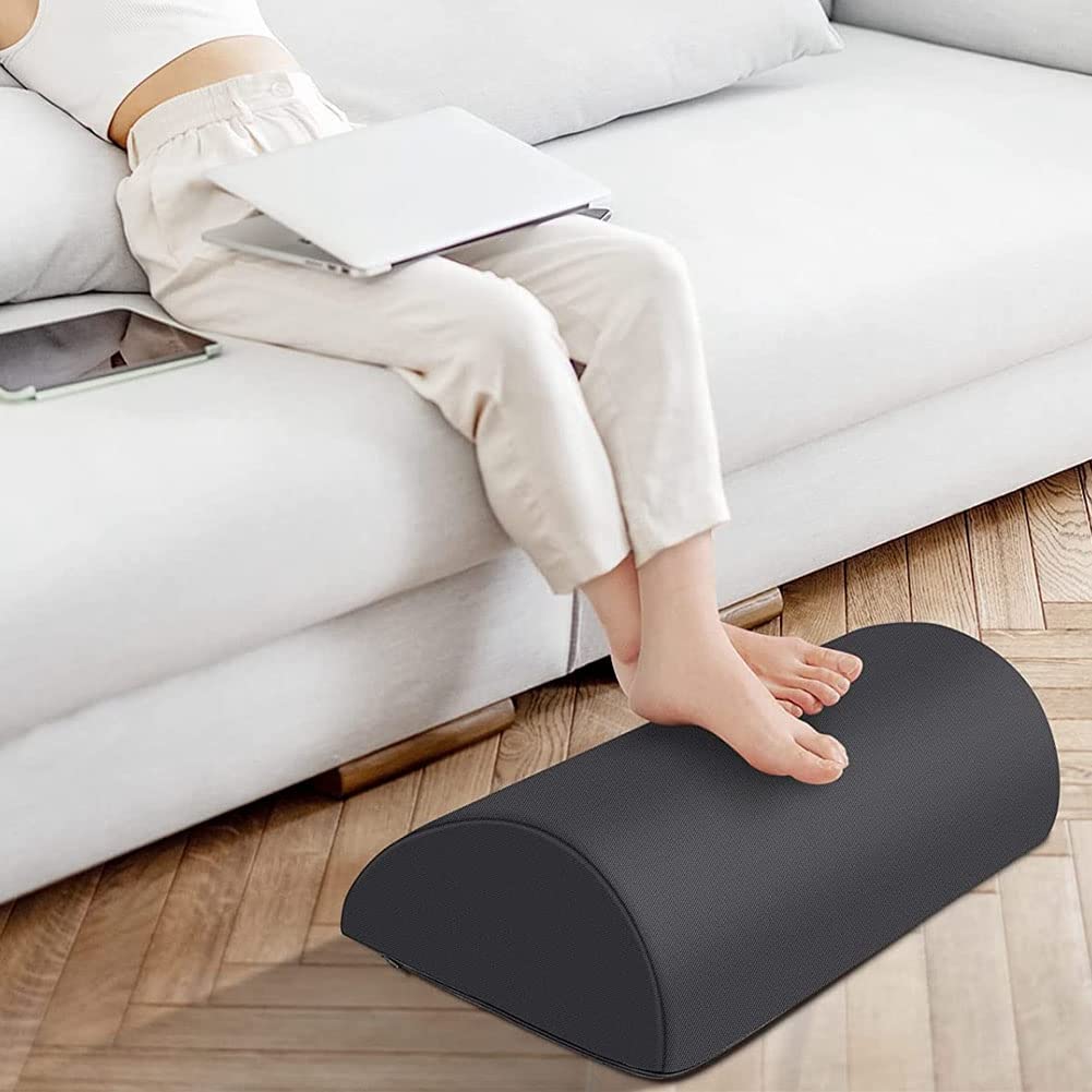 Micvtve Foot Rest Ergonomic Design Foot Stool for Under Desk At Work, for Fatigue&Pain Relief with Memory Foam, Non Bead