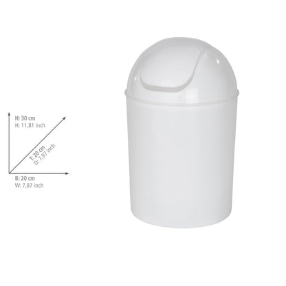 WENKO Pedabin Economic Blanco 20x30 cm, PP, White, 20 x 20 x 30 cm