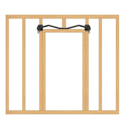 Kipika Wall Mounted Doorway Pull Up Bar - Multifunctional Chin Up Bar for Door Frame - Durable Steel with Anti-Corrosion Coating - Home Gym