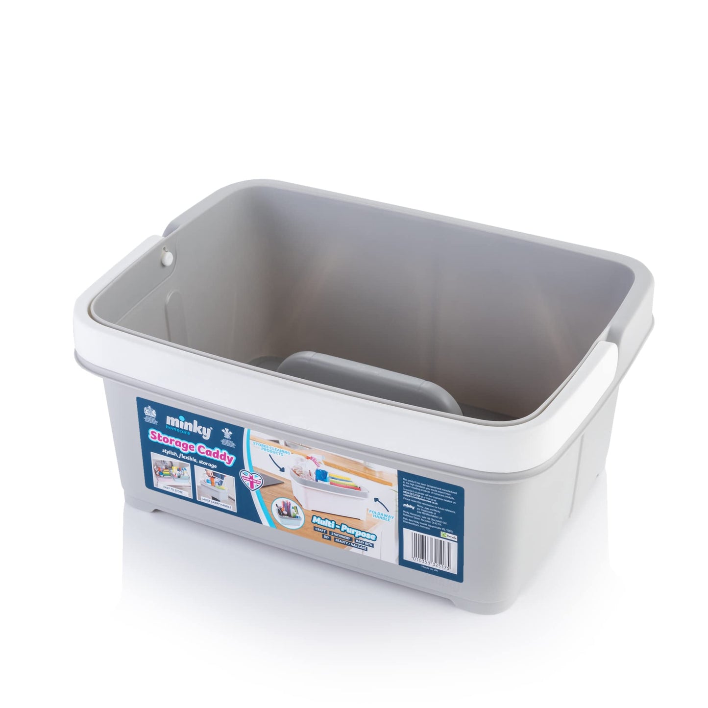 Minky Multipurpose Cleaning Caddy with Handle & Divider (Grey, Single)