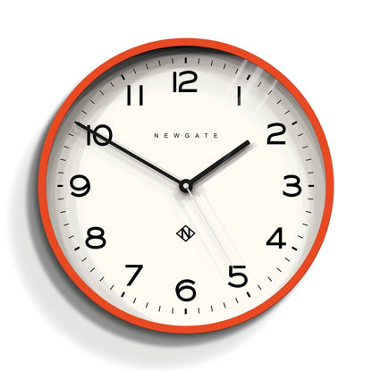 NEWGATE Echo Number Three Modern Wall Clock Wall Clocks - Round Clock - Kitchen Clock - Clocks for Living Room - Office Clock - Contemporary Case -