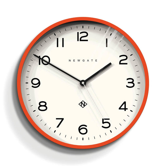 NEWGATE Echo Number Three Modern Wall Clock Wall Clocks - Round Clock - Kitchen Clock - Clocks for Living Room - Office Clock - Contemporary Case -