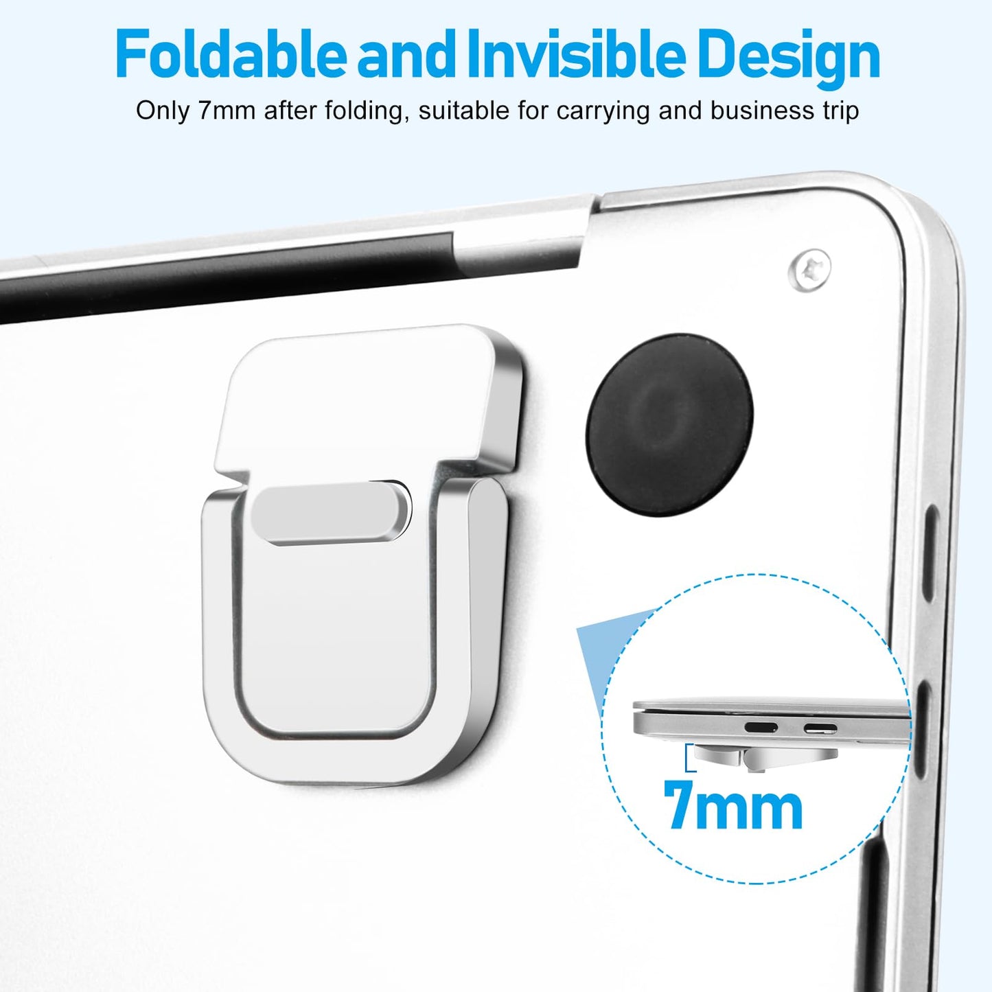 Laptop Stand 2PCS, Foldable Laptop Stand, Invisible Computer Stand, Laptop Feet, Keyboard Lift, Foldable Ergonomic Desktop Stand, Keyboard Stands