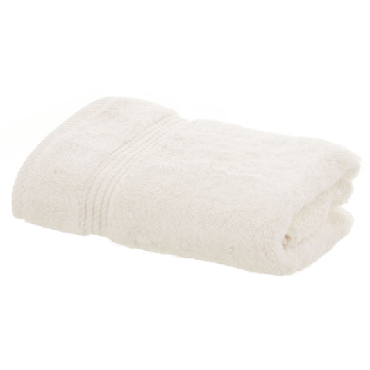 Bamboo Bliss Ivory Bamboo Luxury Hand Towel Plush Soft Bathroom Bath Linen 50 x 100cm