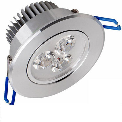 POCKETMAN 220V 3W LED Recessed Ceiling Light Downlights Spotlight,Warm White,280-300 Lumen,(Equivalent 30W) 10 Pack