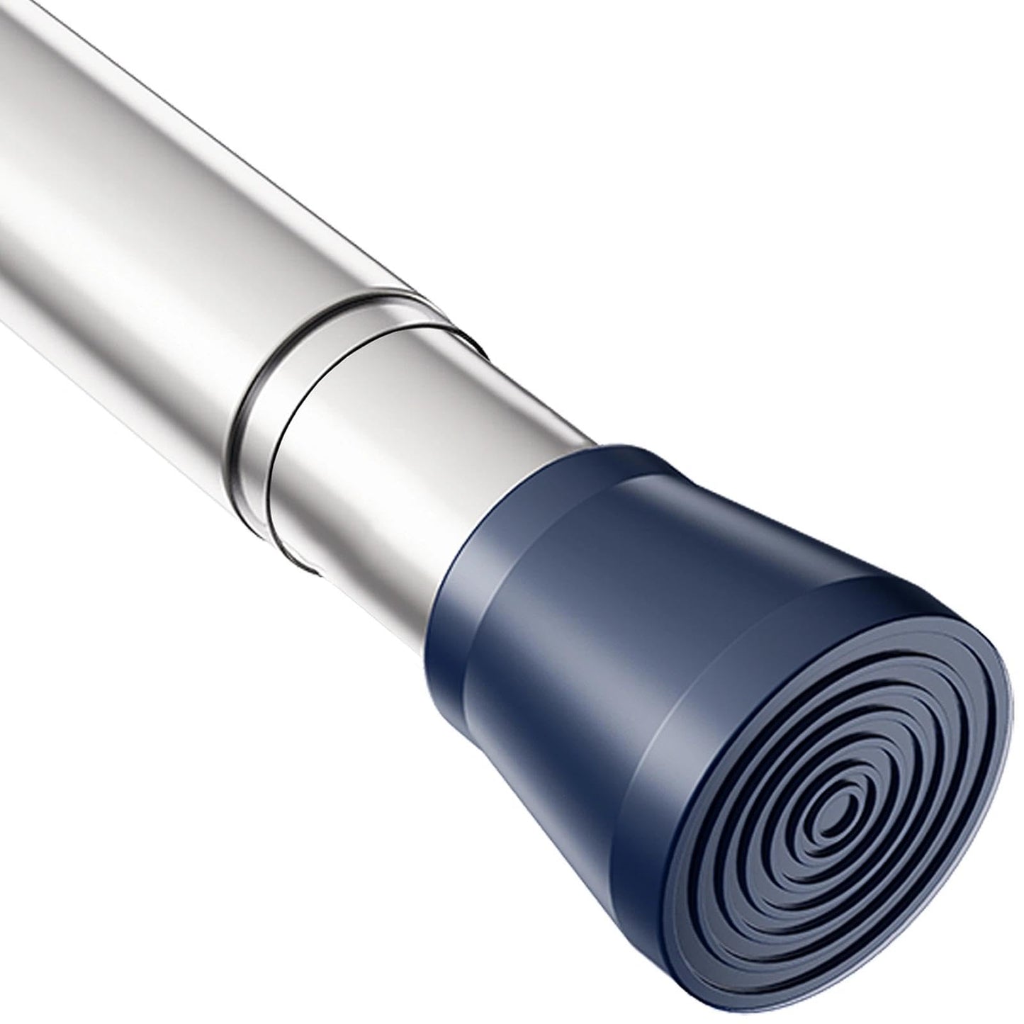 Shower Curtain Pole Silver No Drill Curtain Pole Extendable Curtain Poles Curtain Rods Extendable For Windows Shower Wardrobe Silver 133-200Cm