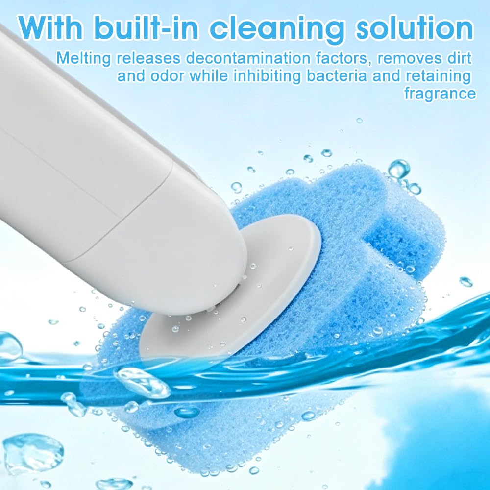 48 Pcs Toilet Brush Refills, Toilet Wand Replacement Heads, Toilet Wand Refill Heads