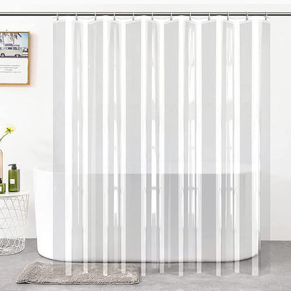 Lkw Ogechi Transparent Shower Curtain Thick Extra Wide 180cm-300cm, 200cm Drop PVC Bath Curtain, 300X200cm Quick-drying Clear Shower Curtain