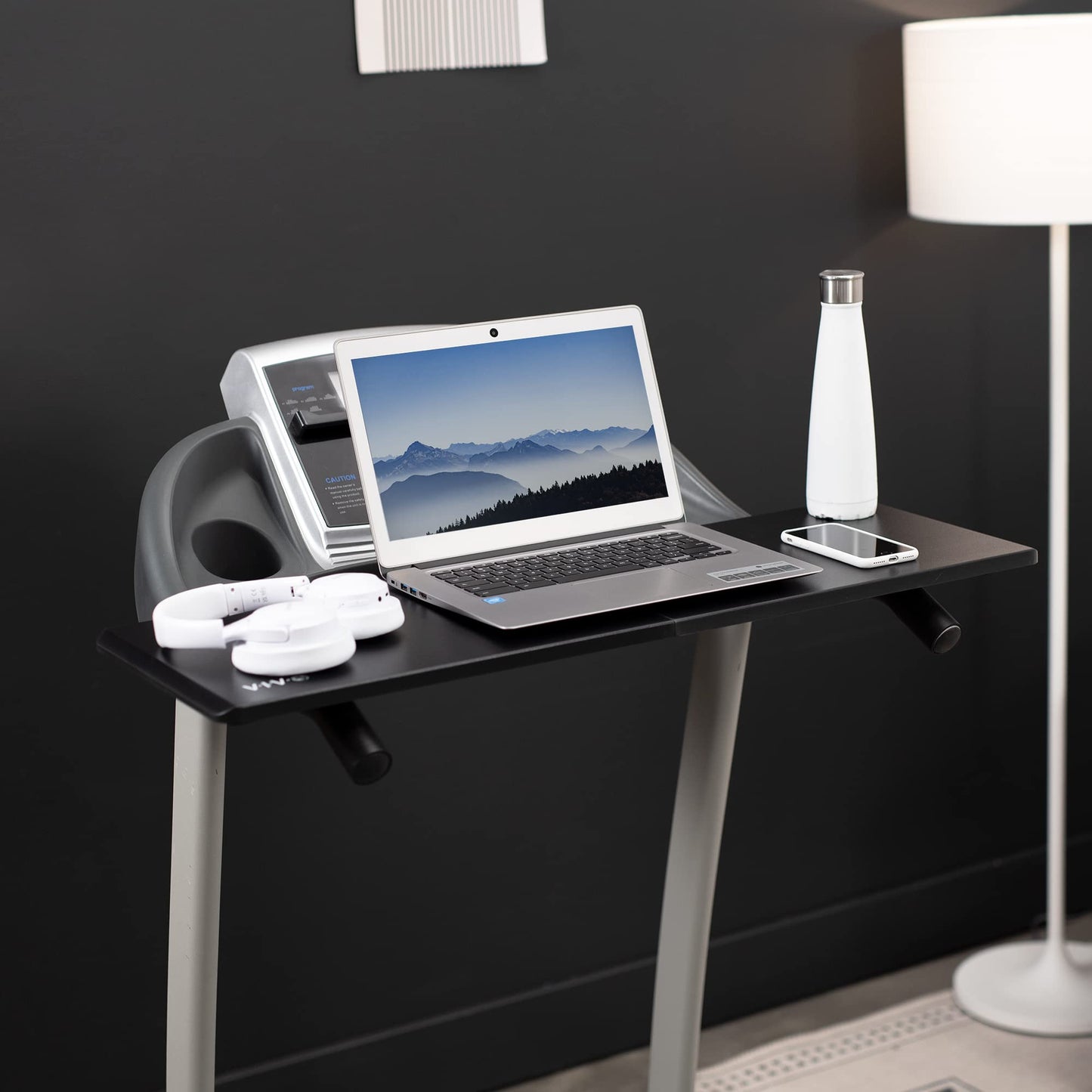 VIVO Universal Treadmill Desk, Ergonomic Platform for Notebooks, Tablets, Laptops, and More, Workstation for Treadmill Handlebars up to 31 inches