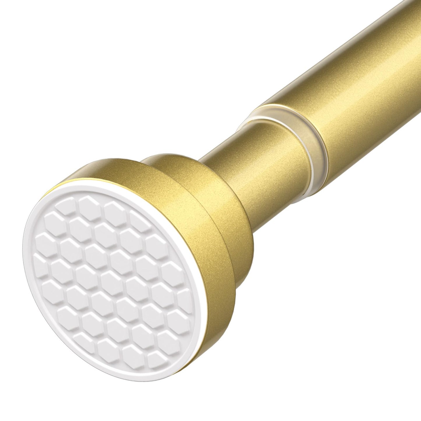 Gold Tension Rods for Curtains 113-197cm Shower Curtain Pole