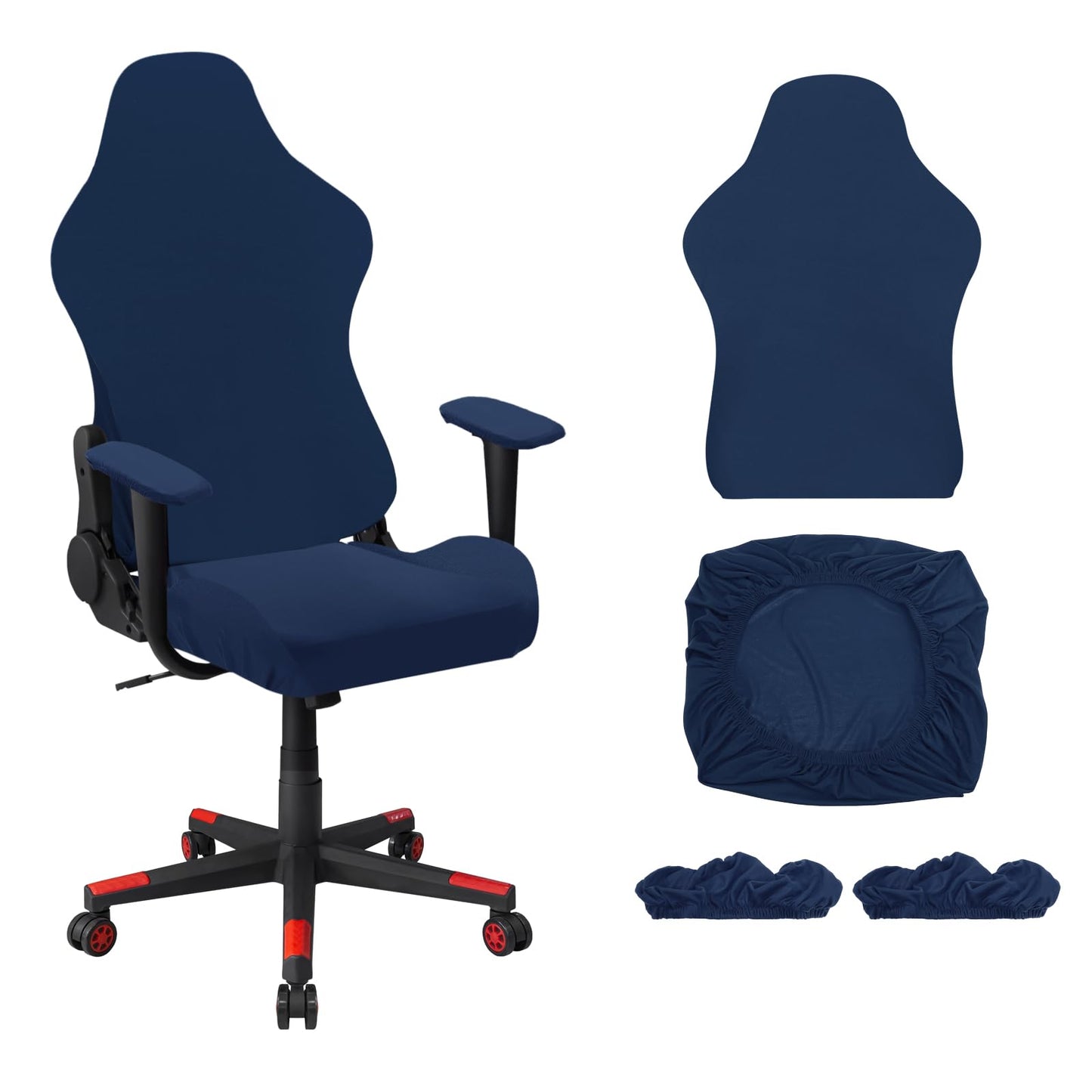 sourcing map Gaming Chair Covers, Stretchable Office Computer Chair Slipcover with Armrest Covers