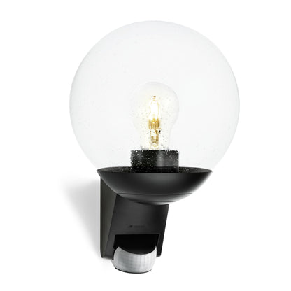 Steinel L 585 S Outdoor Wall Light Black, 180 Motion Sensor, 10 m Reach, Maximum 60 W Light Bulb (Not Included), E27 Fitting