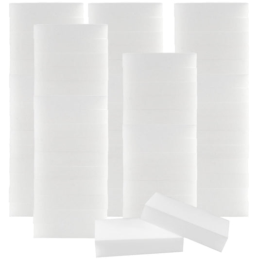 HAKZEON 100 Pack Magic Eraser Sponge, Multi-Functional Melamine Foam Cleaner, Magic Cleaning Sponge for Wiping Dirt Stain Grime and Marks from Most