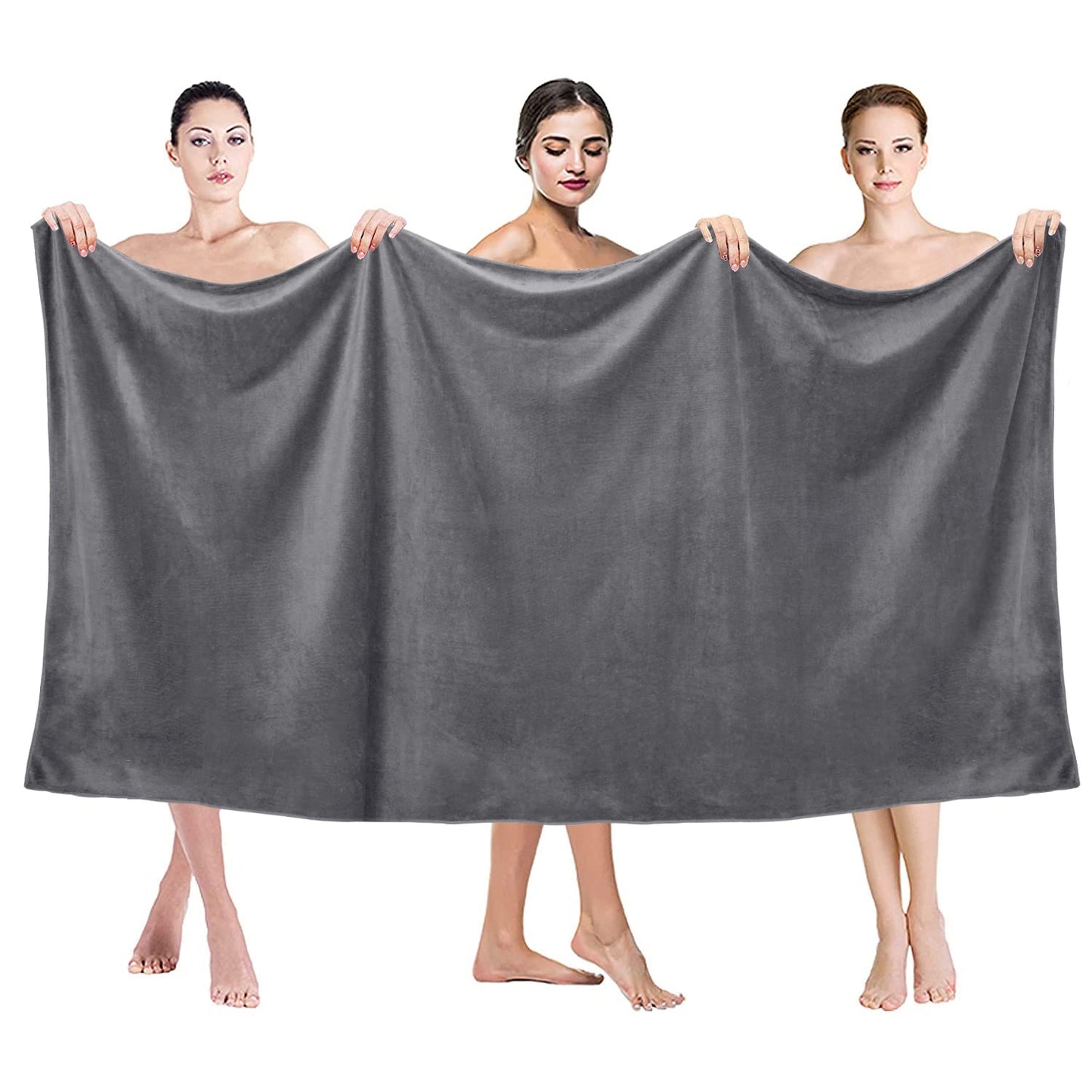JML Microfiber Bath Towels, Oversized Bath Towel 2 Pack(40" x 80"), Super Absortbent and Fast Drying
