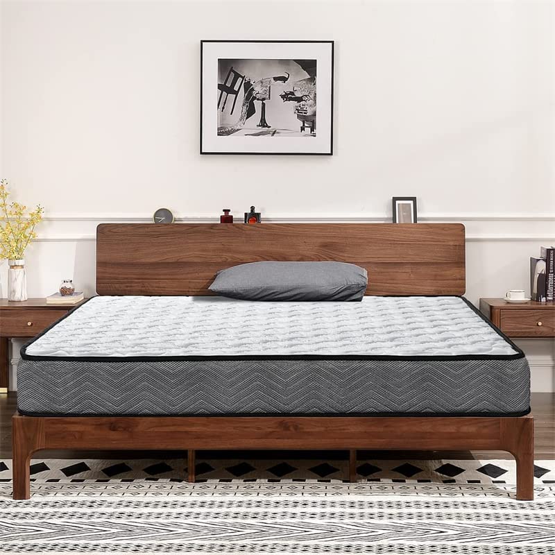 Good Nite Small Double Mattress 4FT Memory Foam Spring Breathable and Medium-Firm Feel Hybrid Mattress Fireproof Fabric Soft and Skin-Friendly 120 x