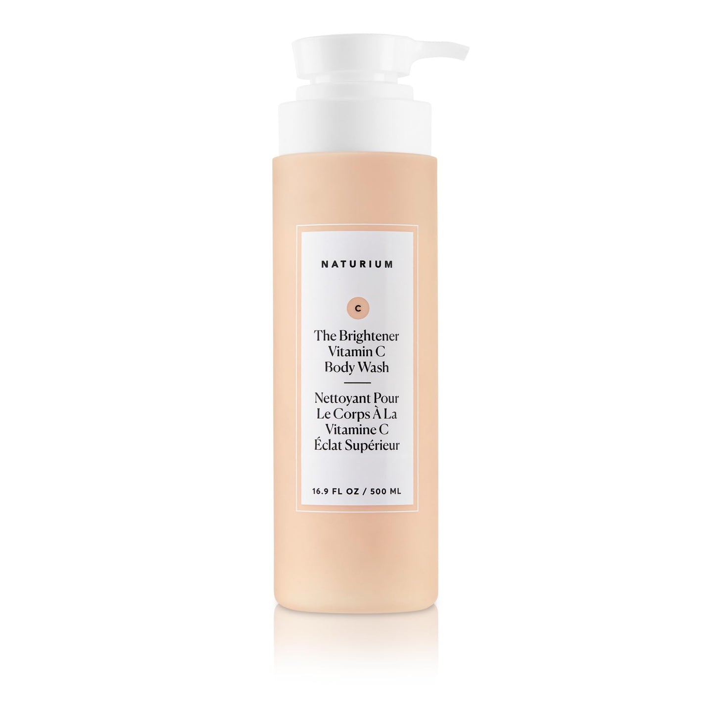 Naturium The Brightener Vitamin C Body Wash, Gentle Cleanser | 16.9 FL OZ / 500 ML