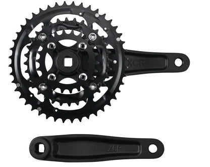 CYSKY 3x 9/10 Speed Bike Crankset 170mm 104/64 BCD Crank Arm Set 44-32-22T/42-32-24T Easy to Replacement MTB BMX Road Bicycle Crankset Compatible with