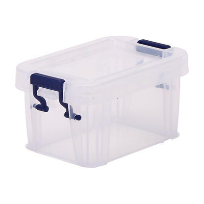 Bankers Box Storage Box 0.2L 20 Pack - BPA-Free, Stackable Plastic Organizer with Clip-Lock Lid
