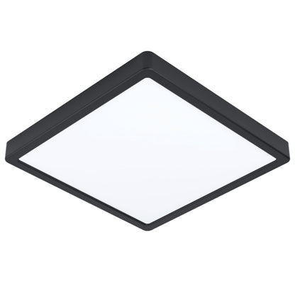 Eglo LED Outdoor Ceiling Light Argolis 2, Outside Light for Wall and Ceiling, Porch Lighting Made of Black Metal and White Plastic, Exterior lamp Warm