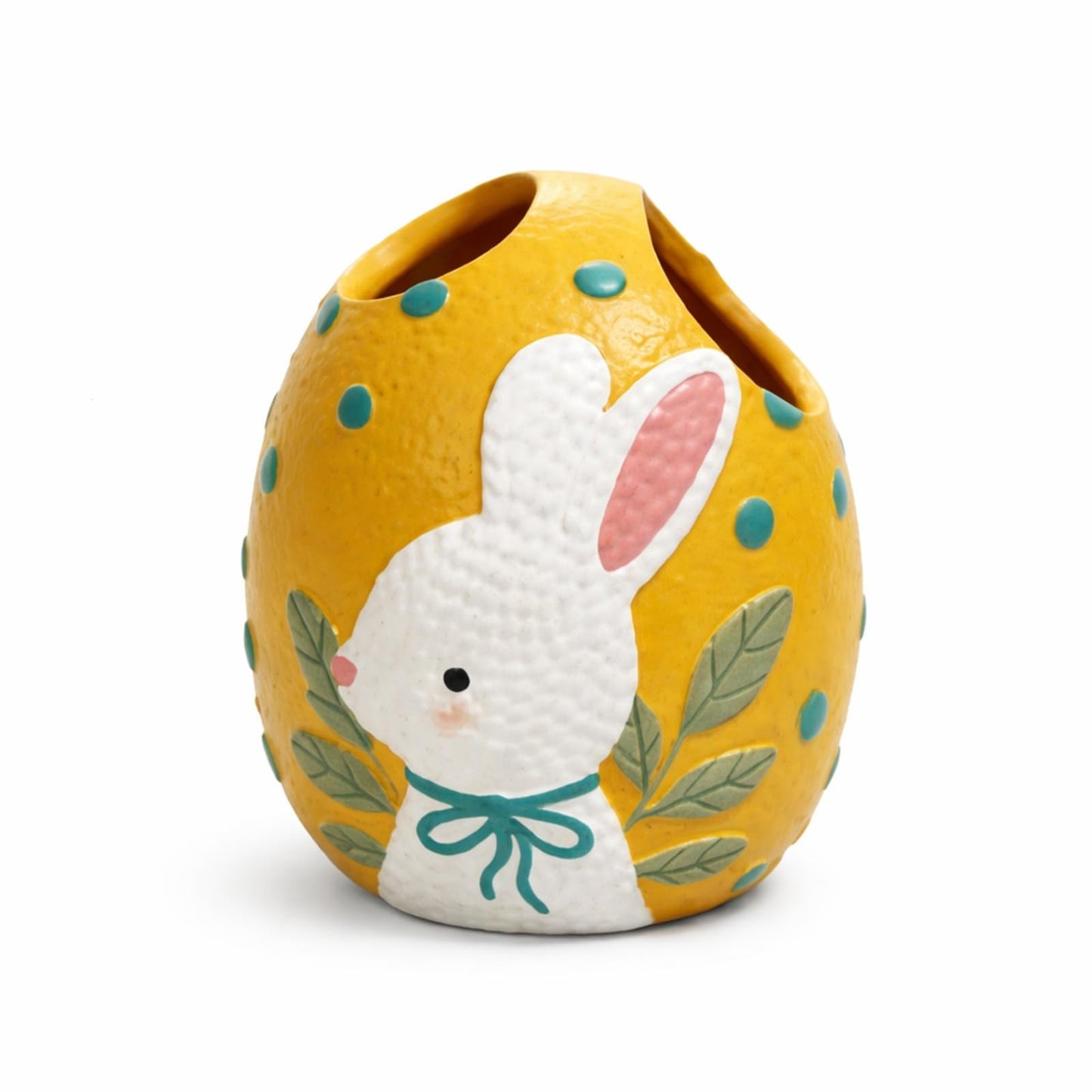 Blissilk Bunny Design Toothbrush Holder, 2 Slots Tooth Brush Holder, Resin Built Toothbrush Holders for Bathroom, Vanity Counter