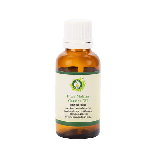 R V Essential Pure Mahua Carrier Oil 50ml (1.69oz)- Madhuca Indica (100% Pure and Natural Cold Pressed)