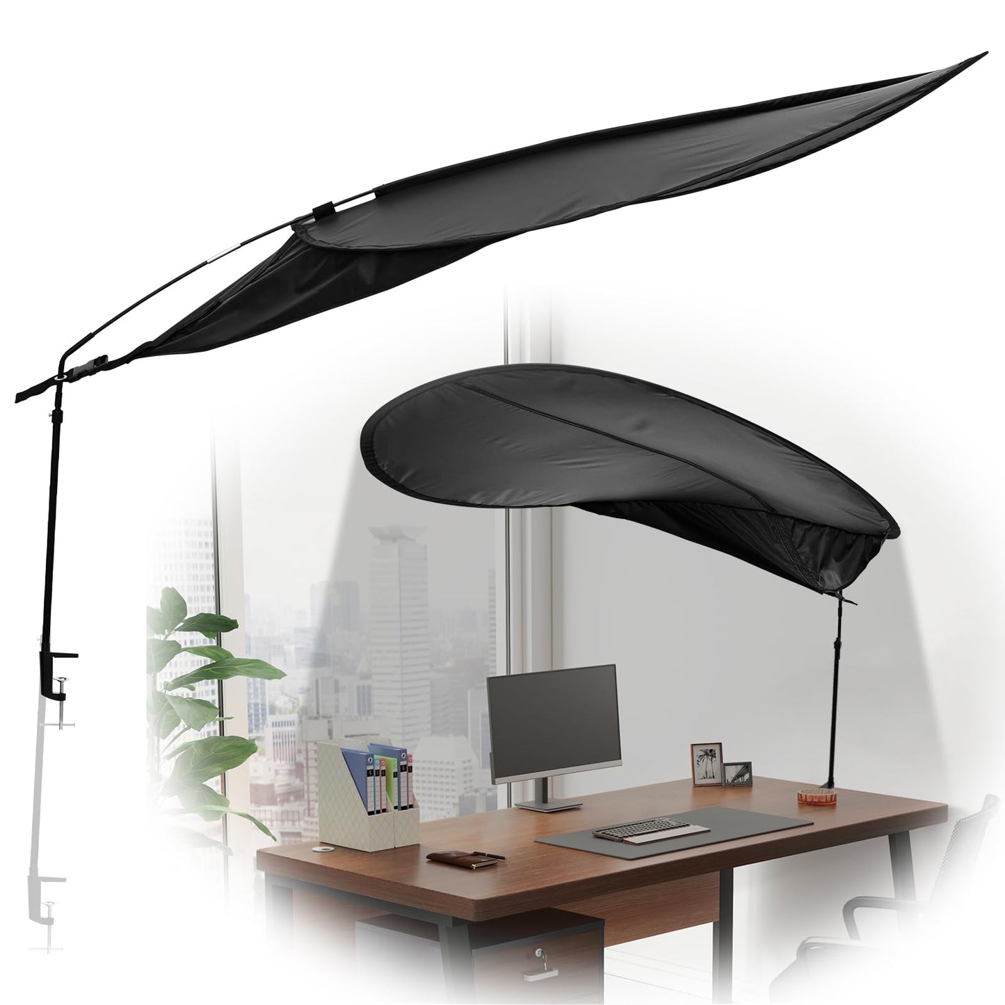 Office Cubicle Desk Shade, 47''x37'' Canopy Essential Cubicle Light Blocker