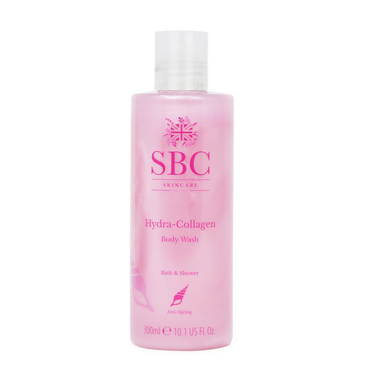 SBC Skincare Hydra-Collagen Body Wash 300ml - Luxurious, Hydrating, Anti-Ageing Shower Cream and Bubble Bath