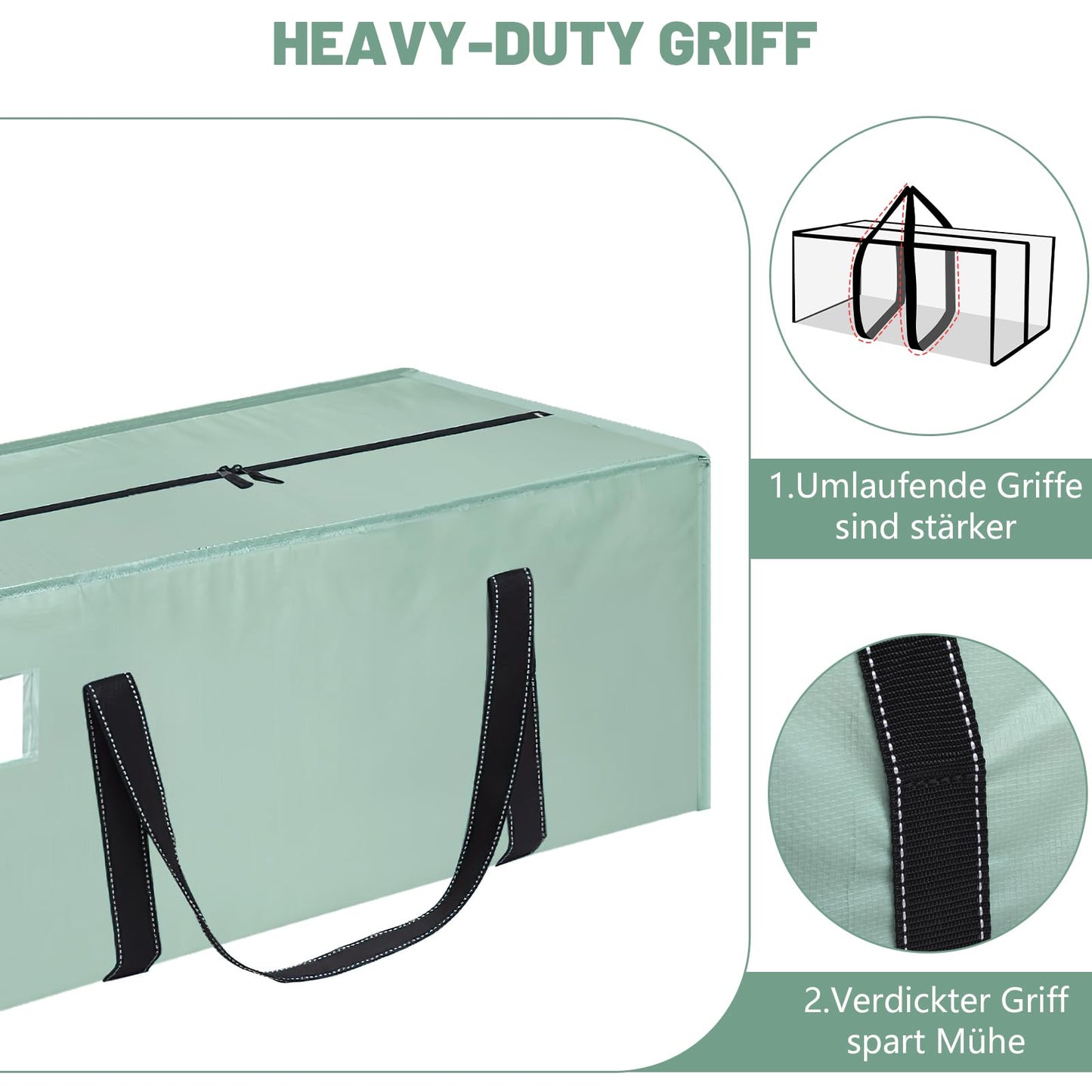 Dntorx 8 Pack 120L Moving Bags and Storage Bag Dorm Moving Essential, Green