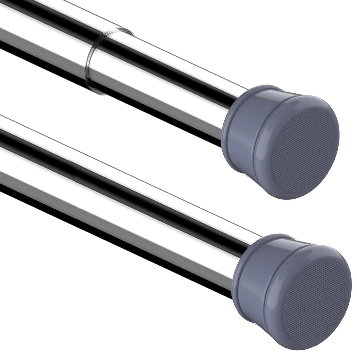 1PC Shower Curtain Pole Extendable No Drill Tension Rods for Curtains Extendable Curtain Poles Shower Curtain Railfor Bathroom, Window, Door