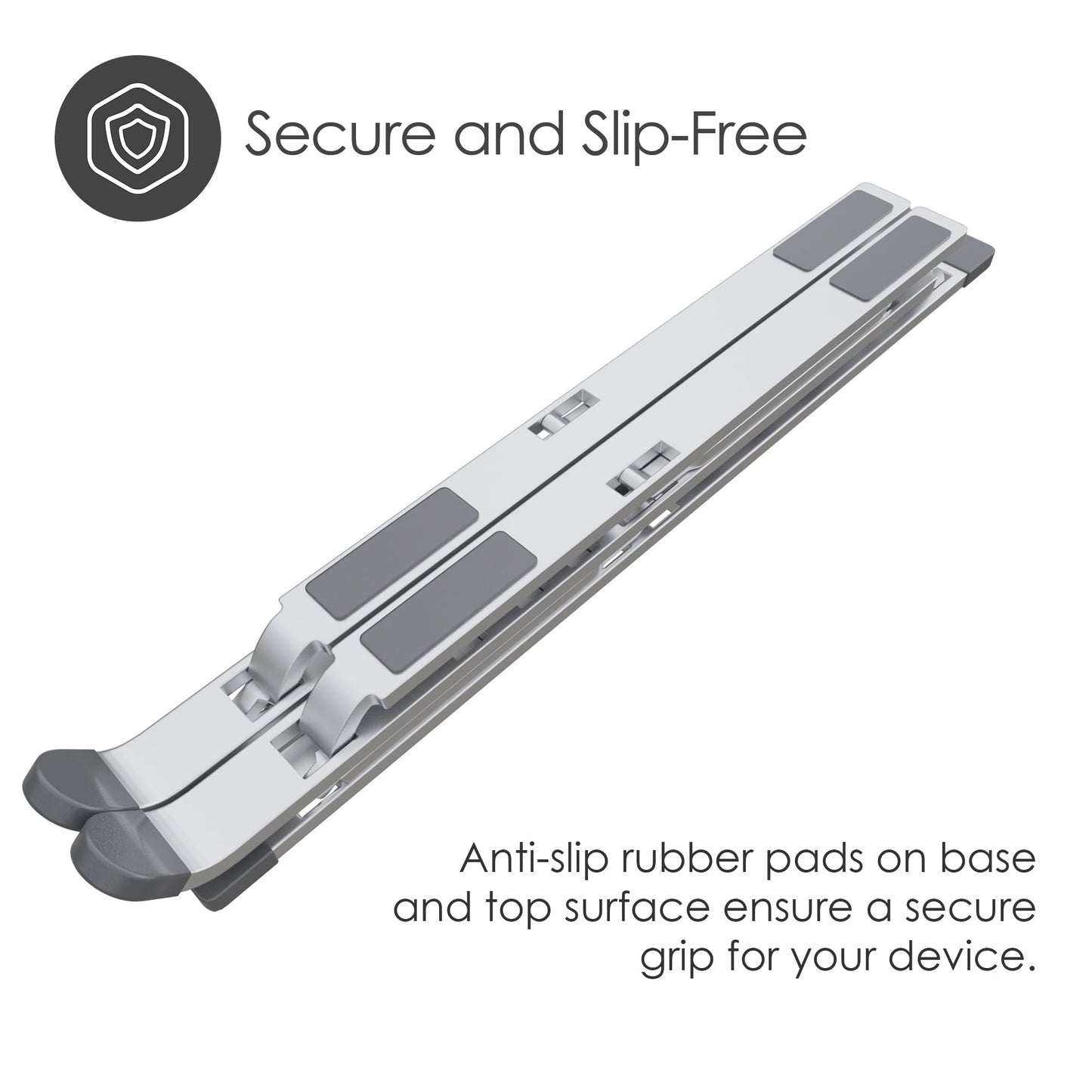Desire2 Foldable X Plus, Height-Adjustable Notebook and Computer Stand, Aluminium Alloy Stand, Stylish Home Office Accessory, Tablet and Laptop Holder
