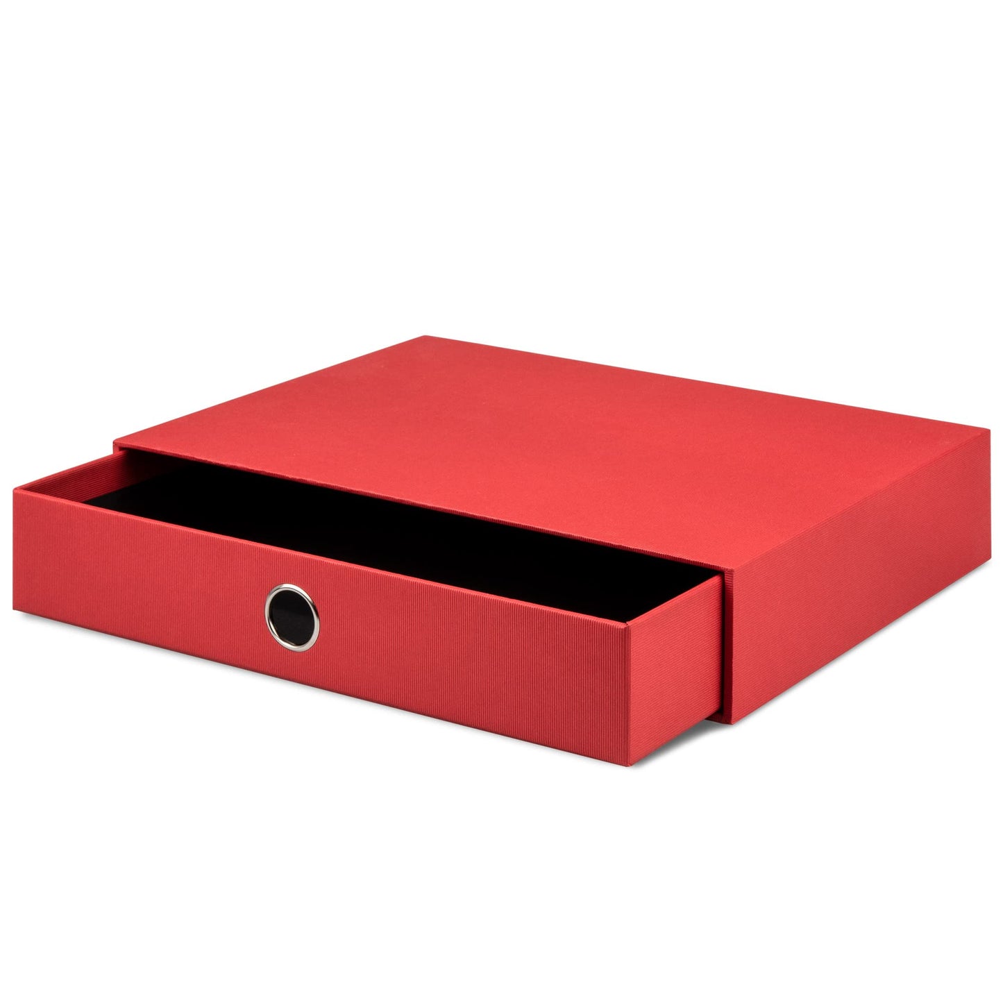 Rössler Papier 1524452360 - S.O.H.O. Ladebox voor DIN A4, met grijpgat, rood, 343 x 250 x 65 mm, 1 stuk