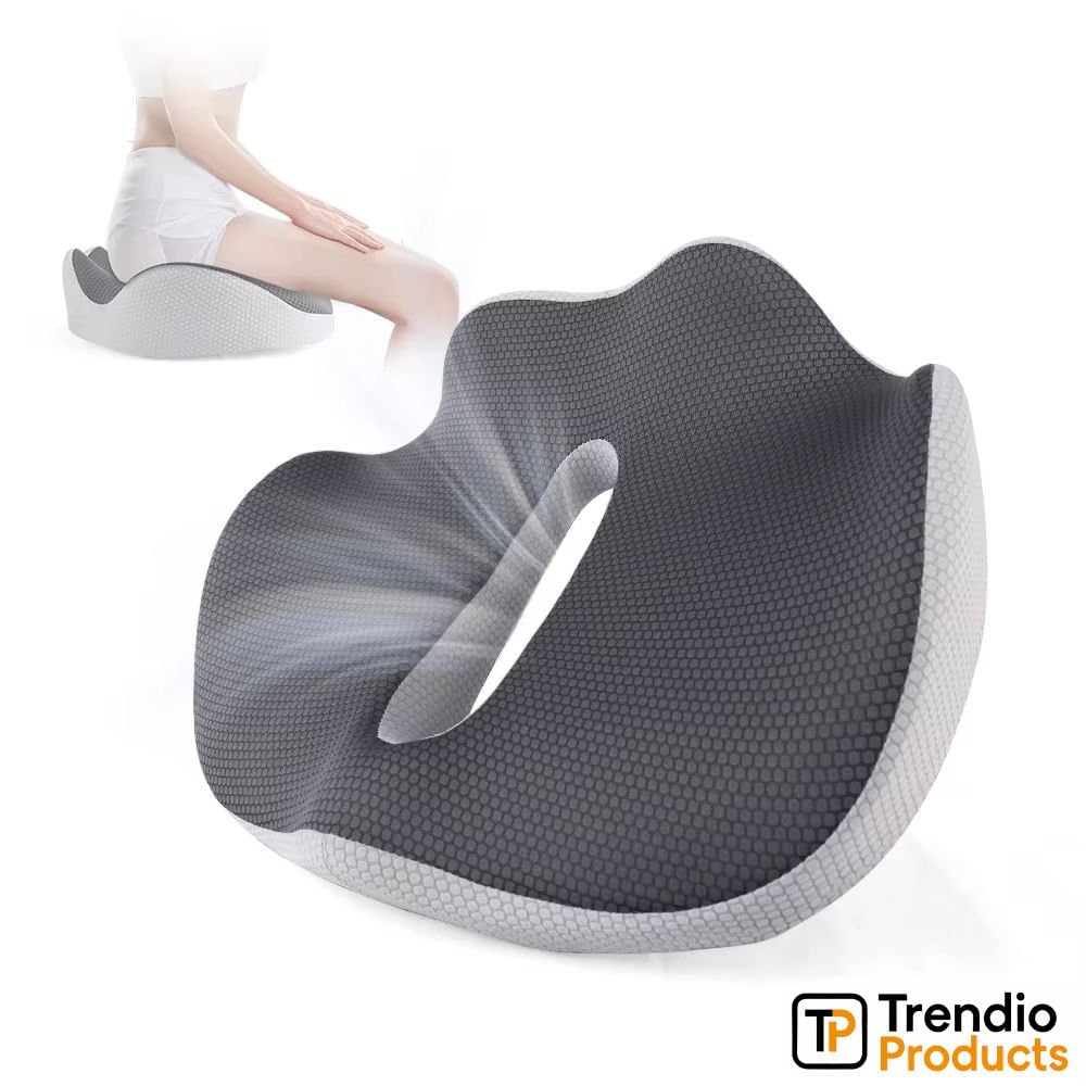 TrendioProducts Donut Pillow Seat Cushion for Hemorrhoids, Coccyx Cushion for Tailbone Pain Relief, Donut Pillow