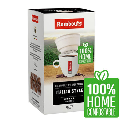 Rombouts Italian One Cup Coffee Filters 10's (8 Boxes)