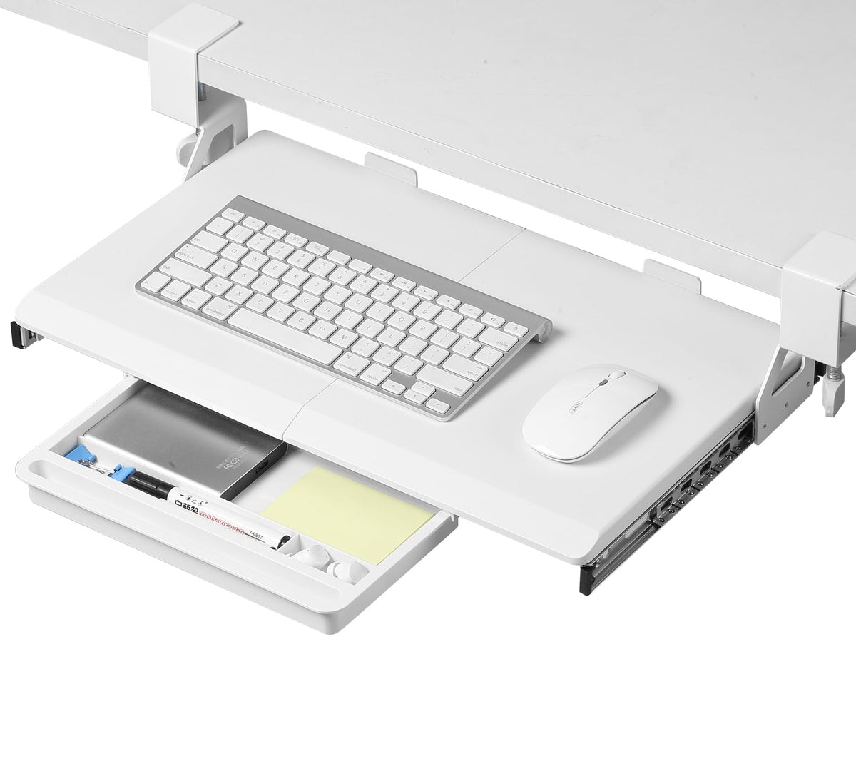 ETHU Small Under Desk Keyboard Tray 500x300mm
