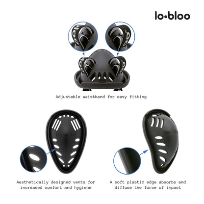lobloo Thai Cup 2.0 Patented Athletic Groin Cup for close contact sports as MMA, Krav Maga, Thai Boxing. Male size +13yrs