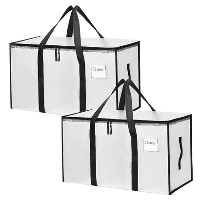 Mesiria Large Storage Bags, Heavy Duty Waterproof Clothes Storage Bag Box Moving Bag Moving Totes Moving Boxes 2, Transparent