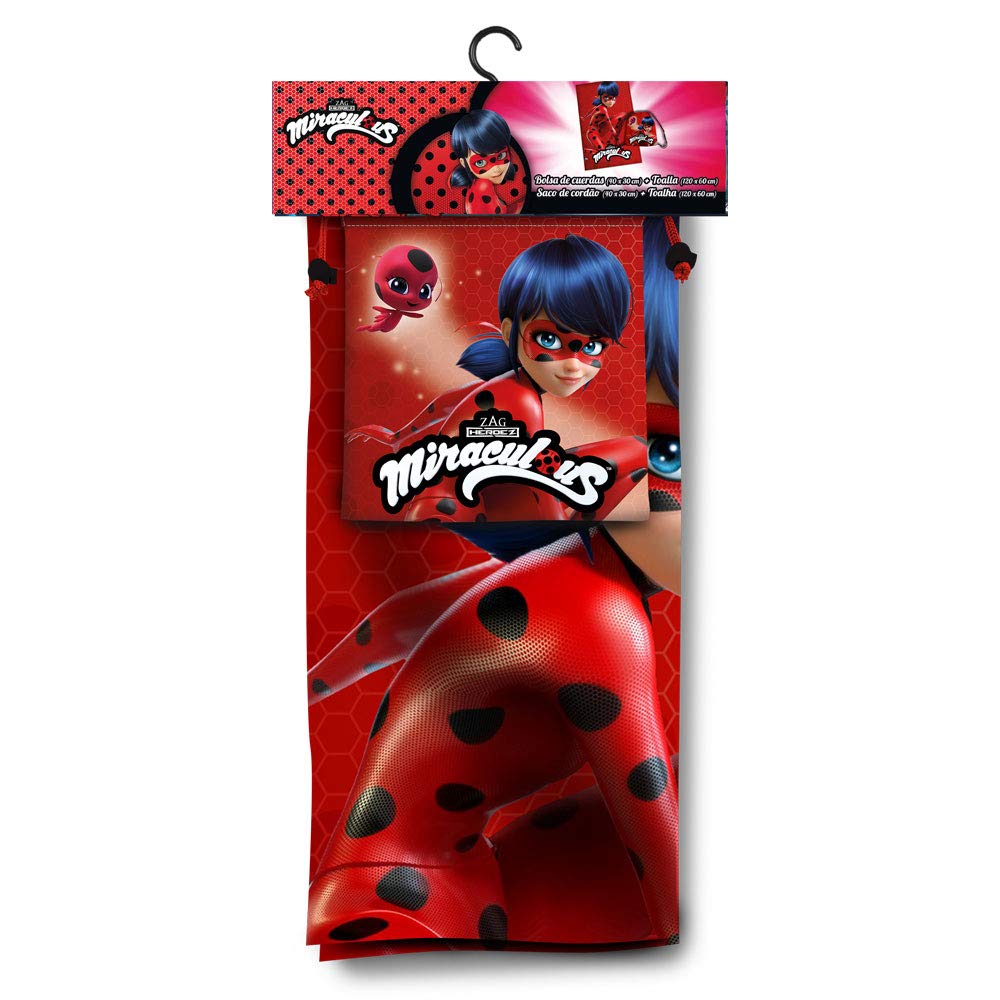 Ladybug Towel 140 x 70 cm + Snack Bag 24 x 22 cm Licencias LB17025M