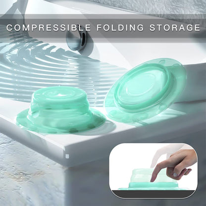 MUSMU Bathtub Overflow Drain Cover,Foldable Tub Stopper with Deeper Bath