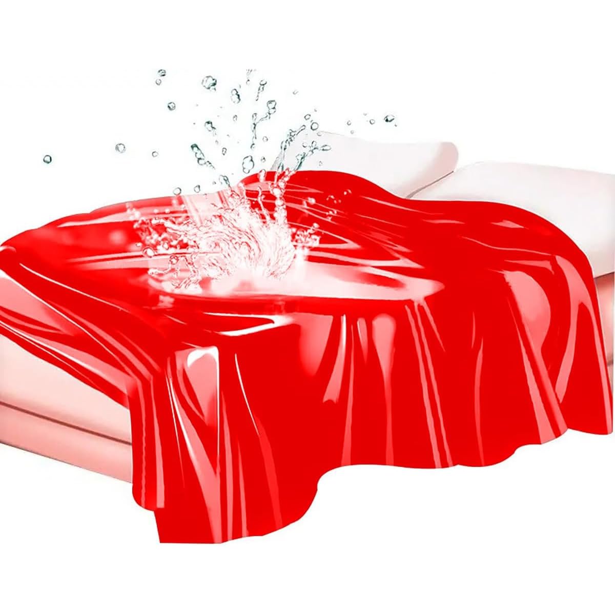VOANZO 130CM x 220M Waterproof Mattress PVC Thickened Mattress Protective For Indoor Outdoor Multifunctional Bed Sheet Red