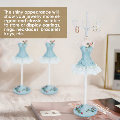Jenngaoo Hanging Jewelry Organizer, Dress Display Stand Jewelry Tree, Earrings Rack Necklace Holder Decoration Supplies for Home Shop Salon1