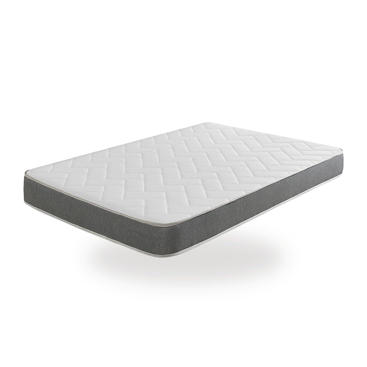 Starlight Beds Grey Tile Double Mattress - 135x190x18cm