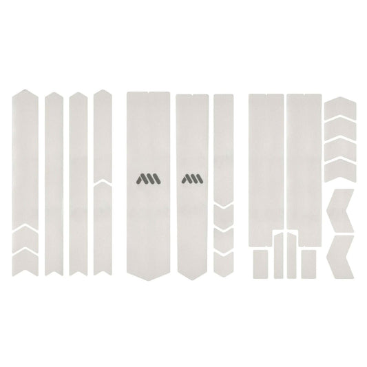 All Mountain Style AMS High Impact Frame Guard Total ? Protects your bike from scratches and dings, Clear/Silver