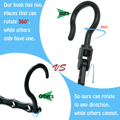 RedBee Magic Hangers 10 Pack Space Saving Clothes Hangers Organizer Closet Wardrobe Clothing Space Saver Sturdy for Heavy Clothes Multifunctional