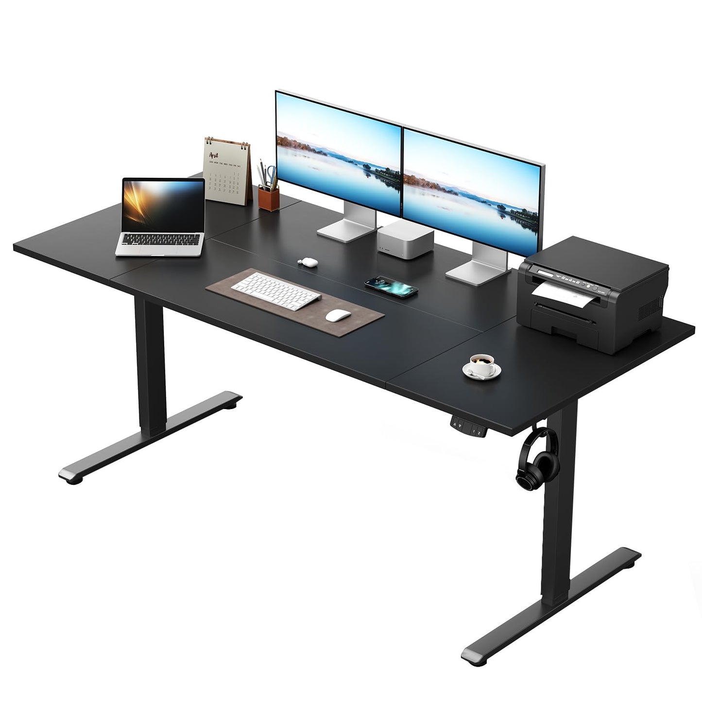 Klicelor Height Adjustable Electric Desk, 2 Memory Buttons, 120x80cm