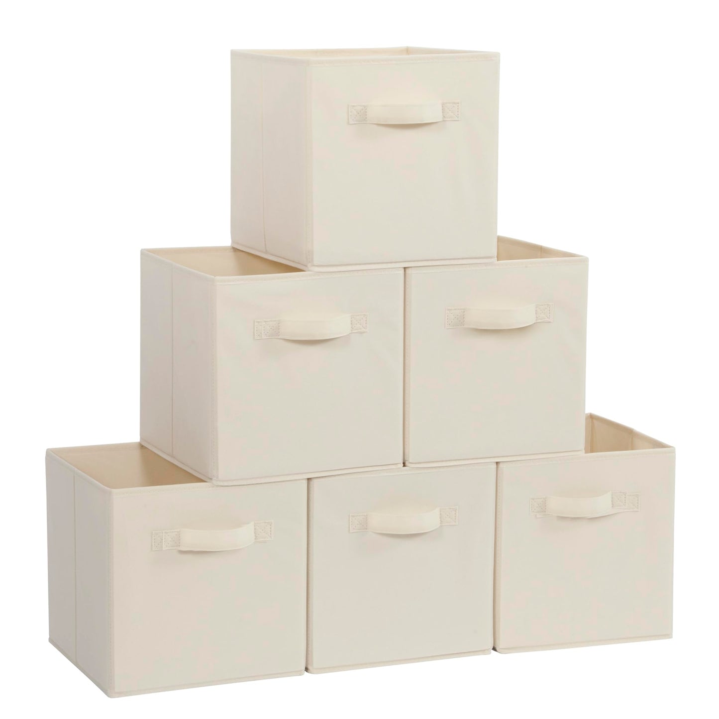 STORAGEIDEAS Storage Cubes, 11 Inch Cube Storage Bins, Set of 4, Fabric Foldable Storage Bins with Handles, Closet Storage Organizer Bins