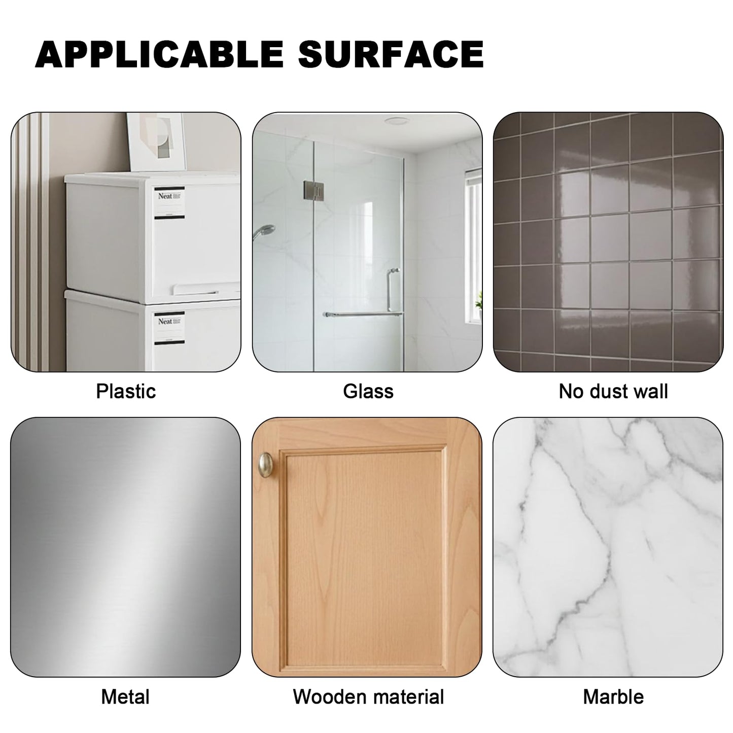 HEIZHU Shower Caddy Adhesive Replacement