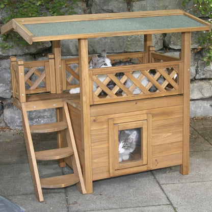 Kerbl Cat House Lodge, 77 x 50 x 73 cm, Brown