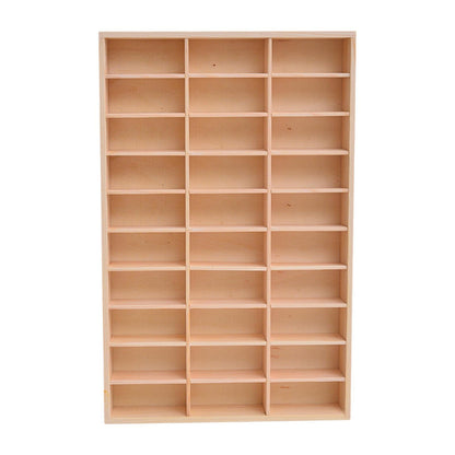 Perfeclan Wooden Wall Mounted Display Cabinet Trinket Shelf Display Case Wall Hanging Unit Souvenir Organiser Minifigure Display Case for